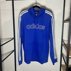 Royal Blue & White Hoodie from Adidas. Size L.